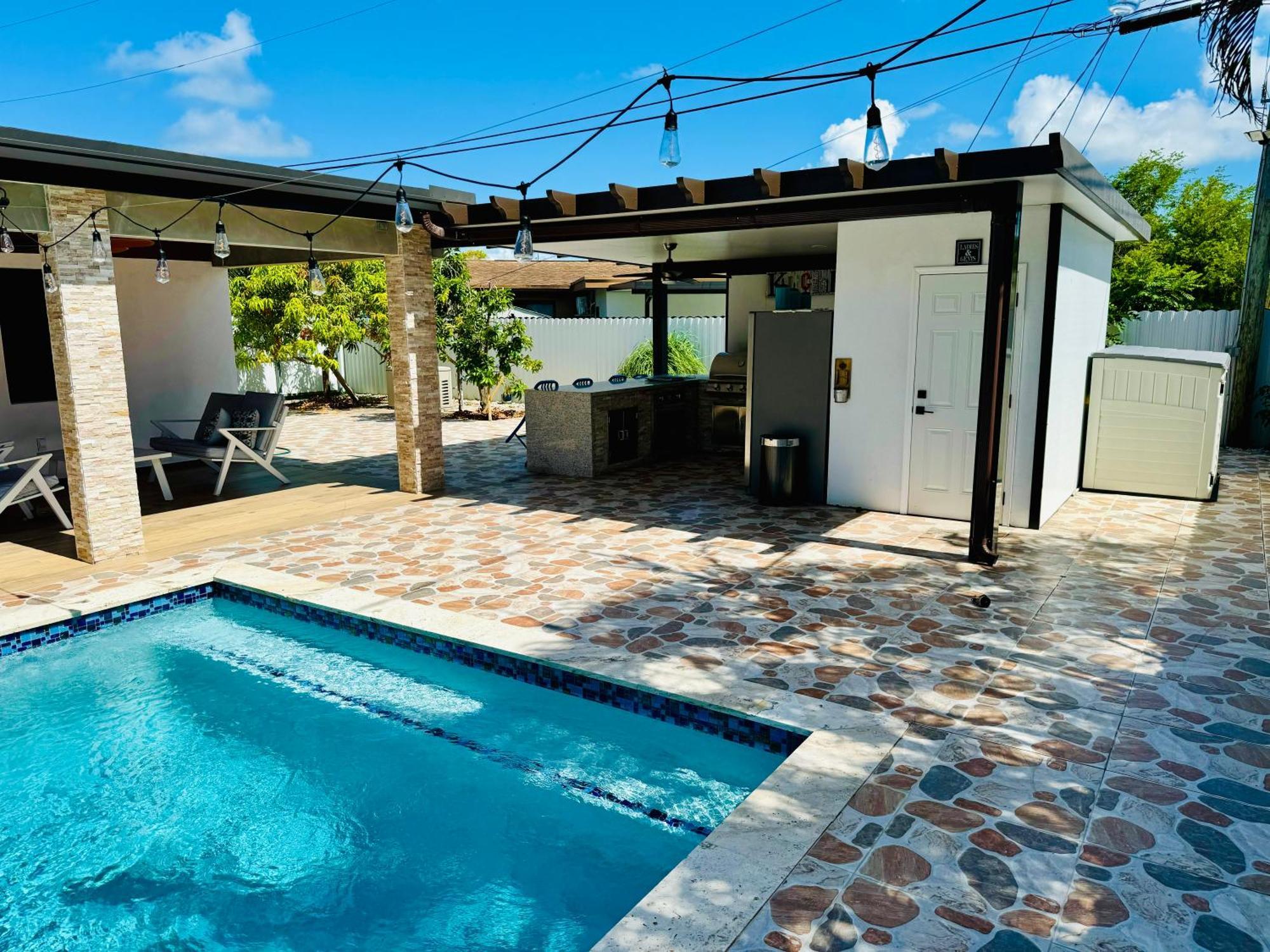 Heated Pool Hot Tub Miami Villa Eksteriør bilde