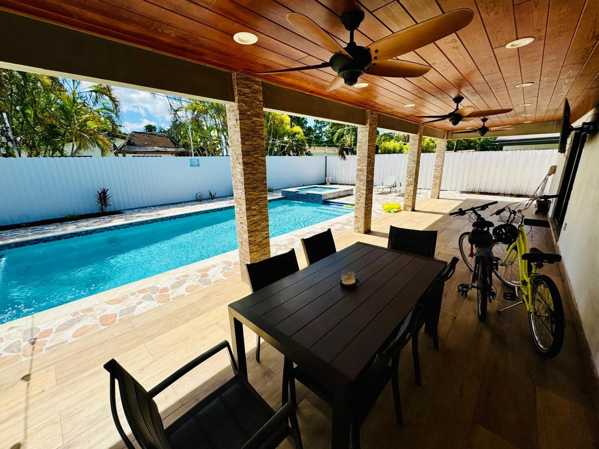 Heated Pool Hot Tub Miami Villa Eksteriør bilde