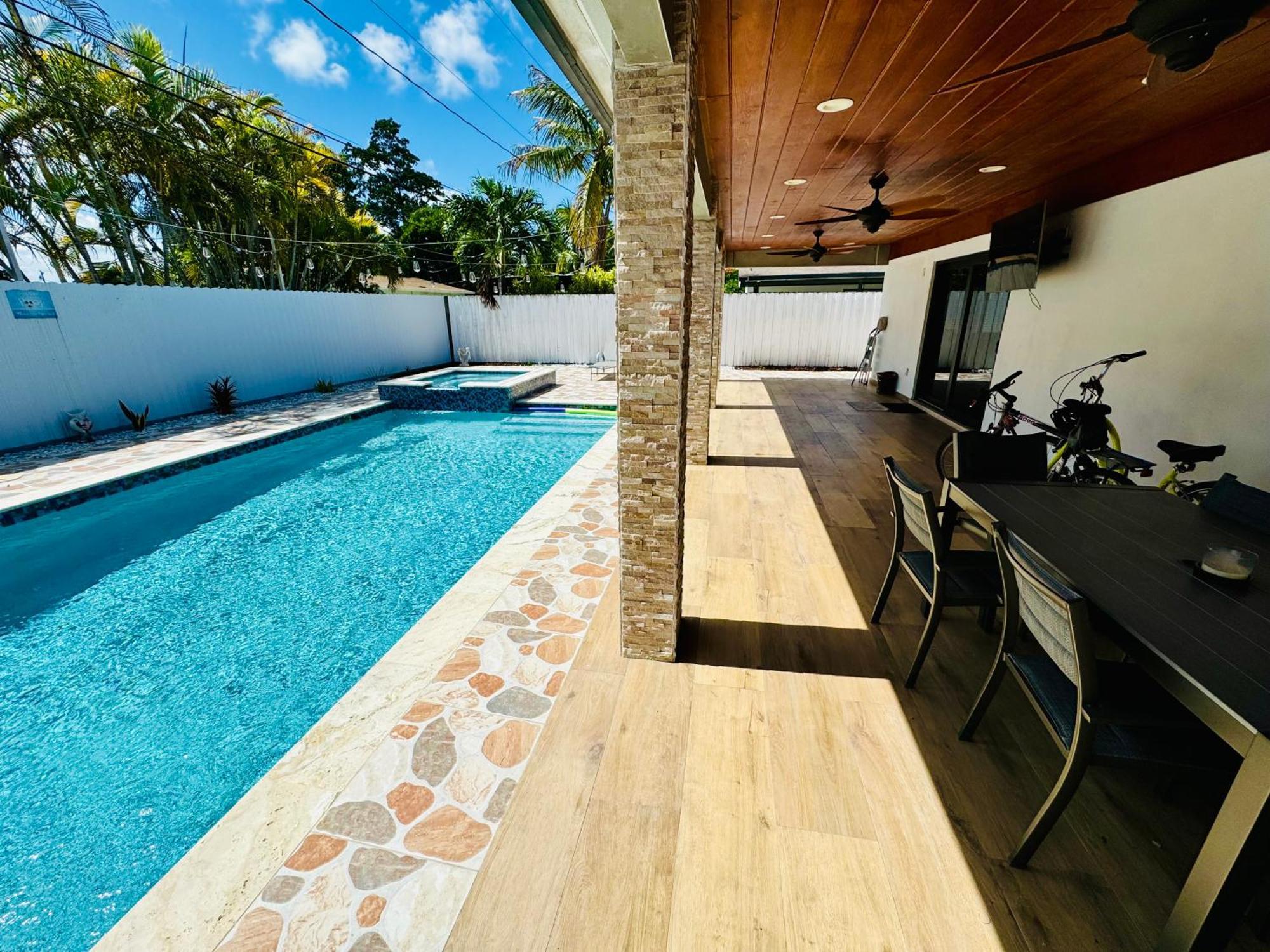 Heated Pool Hot Tub Miami Villa Eksteriør bilde